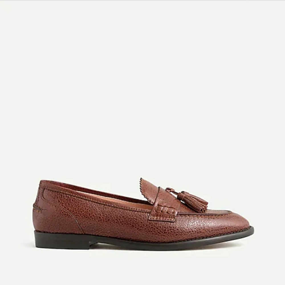*SOLD* J. Crew Crackled leather Academy loafers - Picture 3 of 11